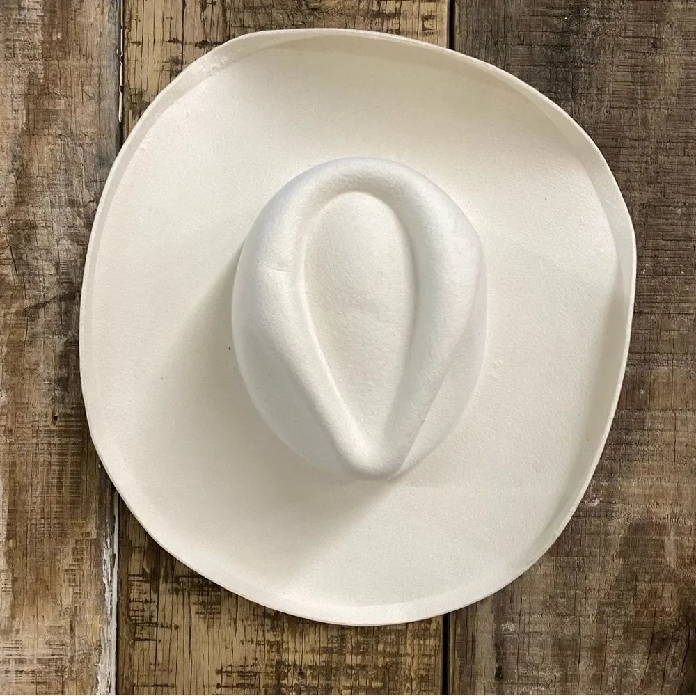 Lack Of Color Melodic Fedora Ivory White Wide-Brimmed Hat Revolve As Is
